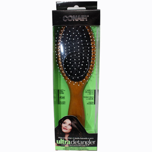 CONAIR WOOD DETNGLE HAIRBRUSH-NI