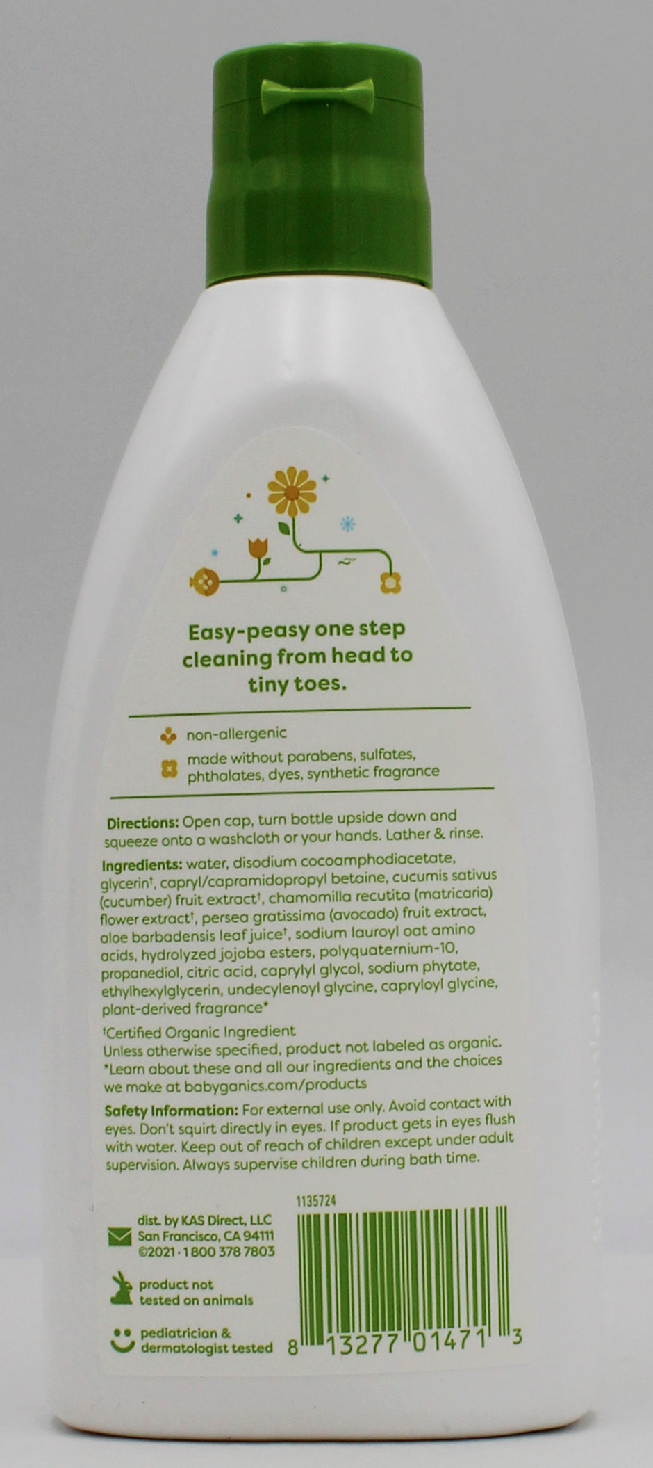 BABYGANICS SHAMPOO + BODYWASH 7oz/