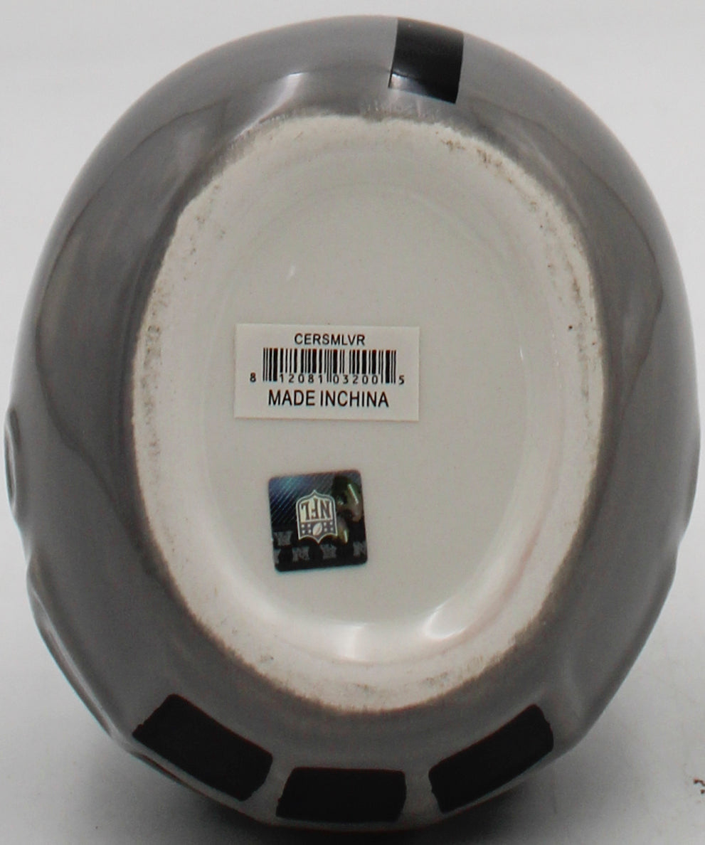 OFFICIALLY LICENCED LAS VEGAS RAIDERS SMALL CERAMIC HELMET