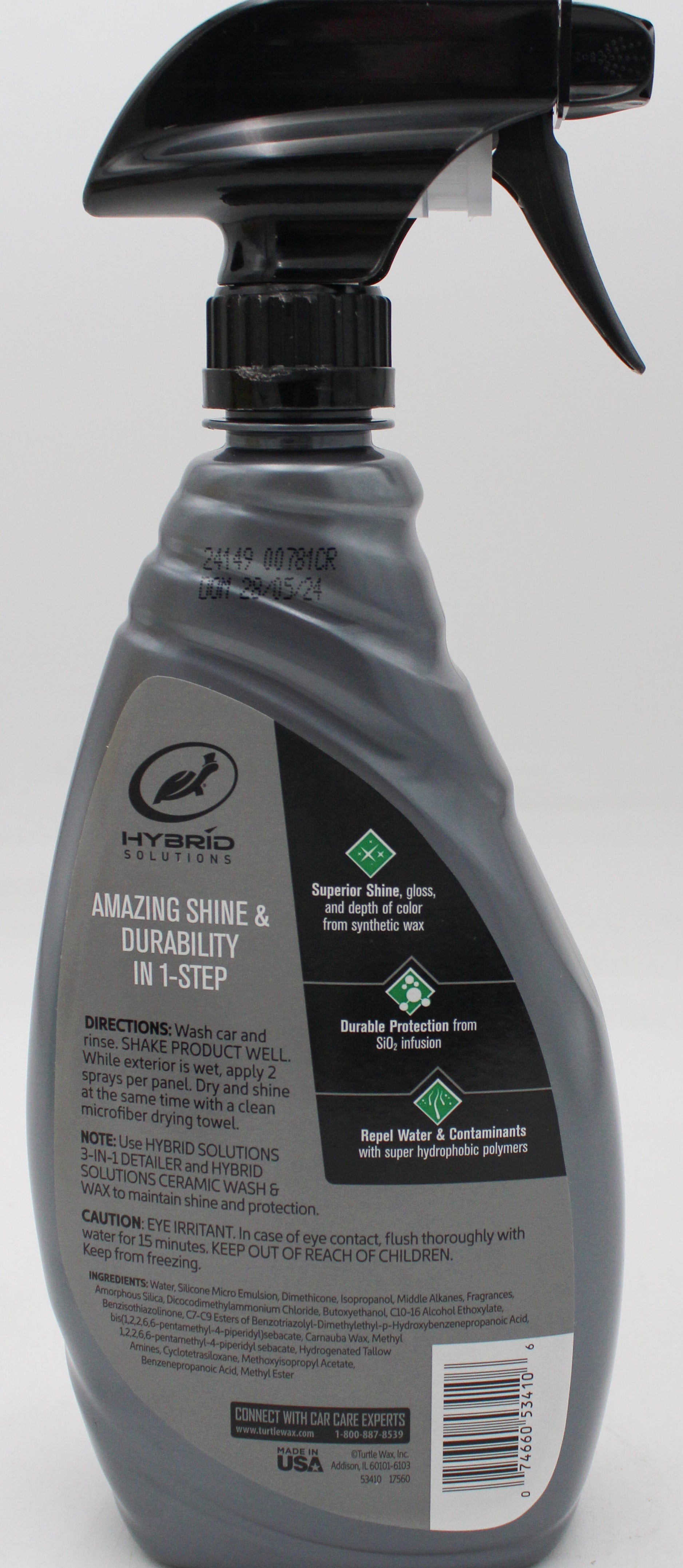 SP TURTLE WAX HYBRID CERAMIC WET WAX SPRAY 26oz