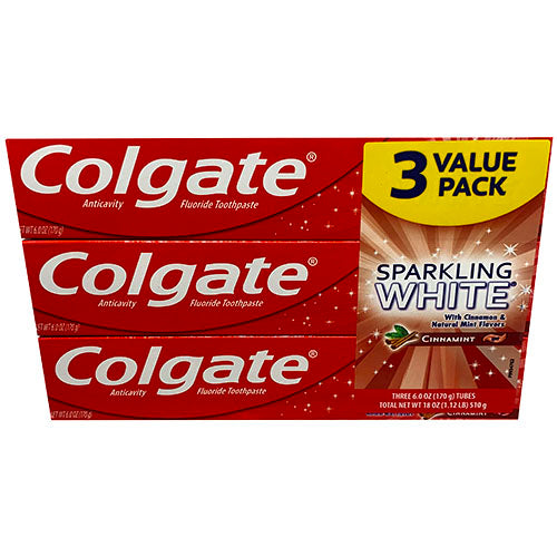 COLGATE T/PSTE 6oz/3PK(3/22)CINNMNT/NI