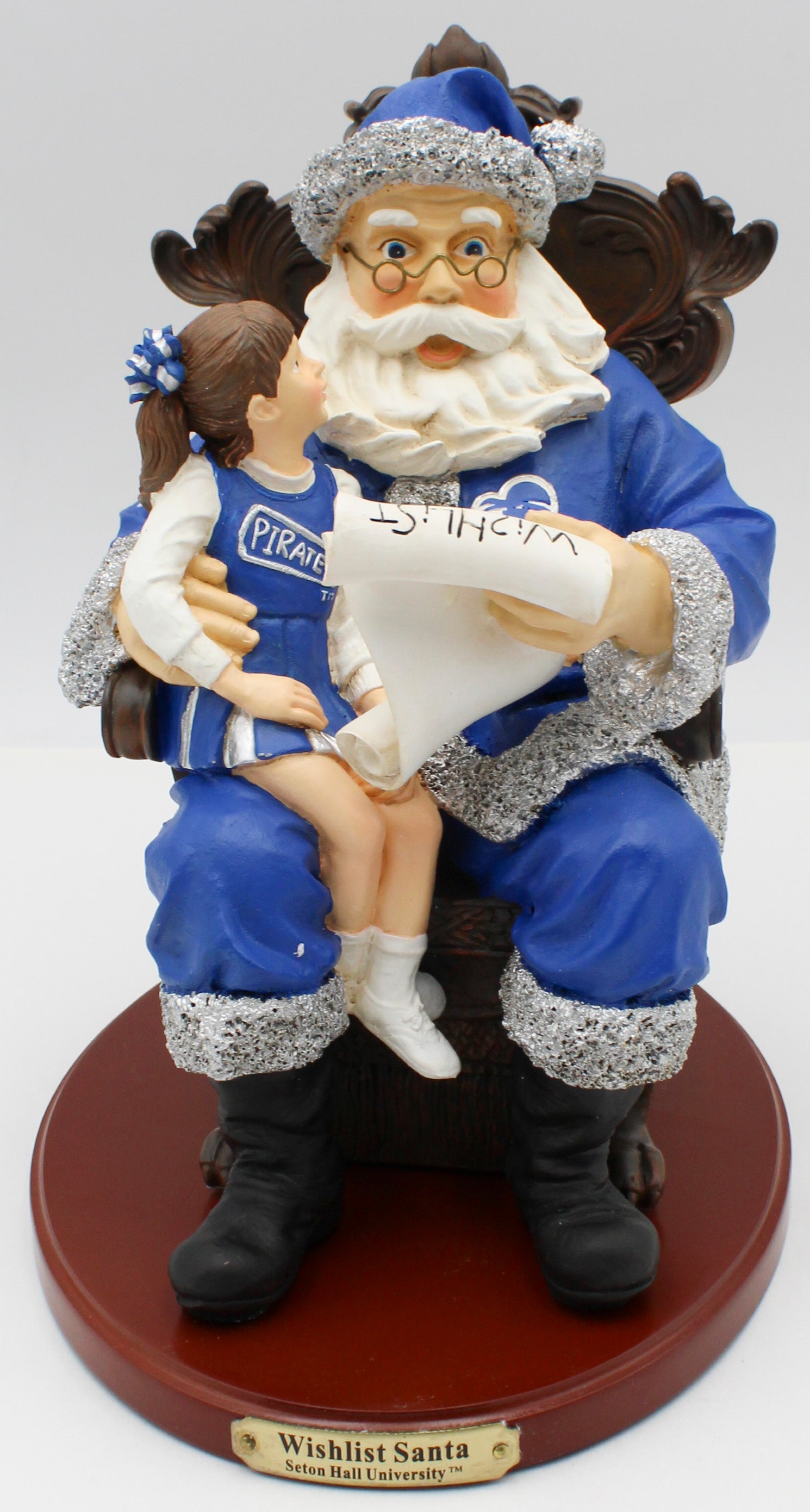 SANTA FIGURINE - SETON HALL PIRATES