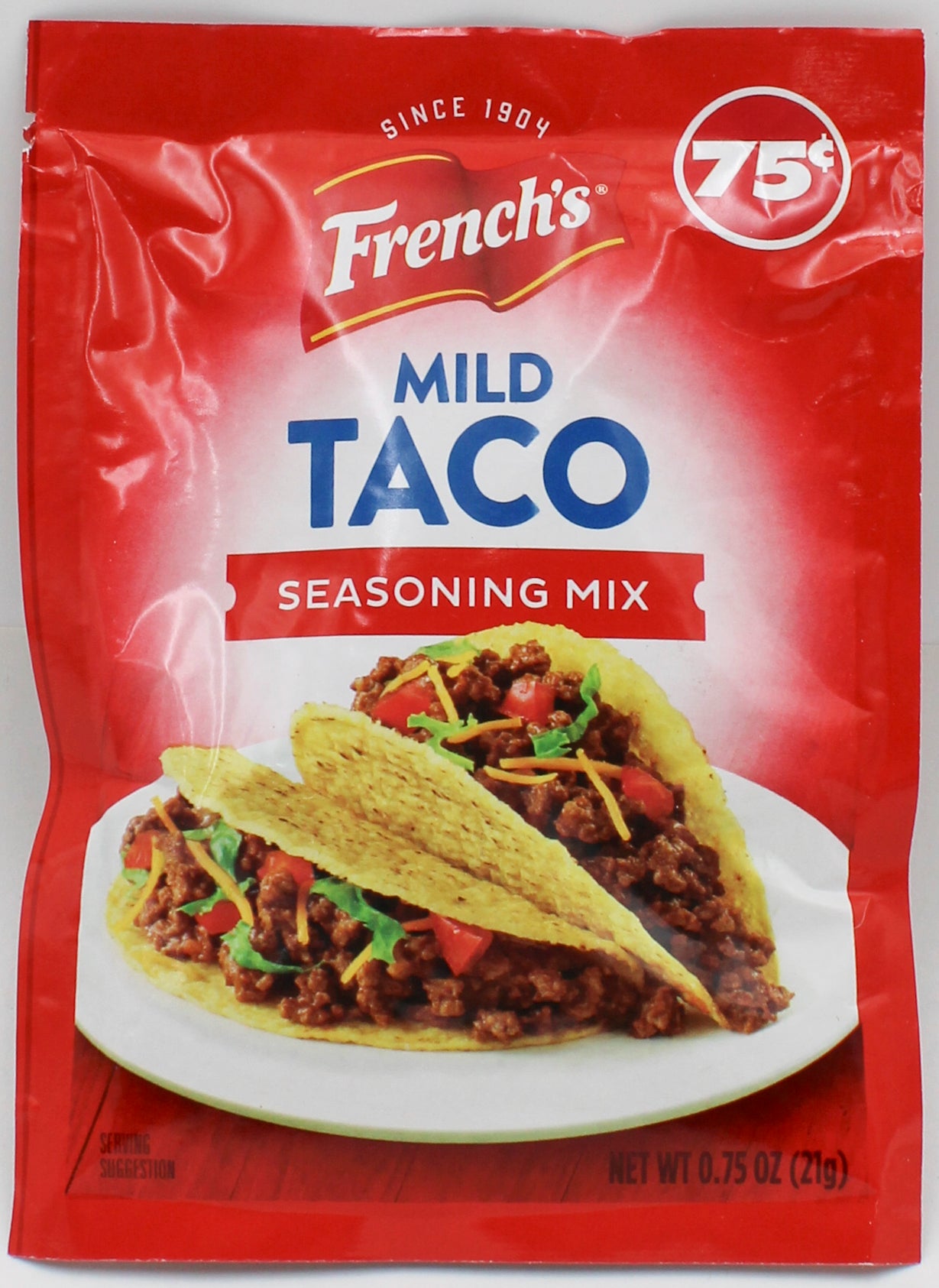 FRENCH'S TACO SEASONING MIX MILD .75 Oz BB 2/22/2027