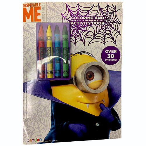 COLR/STCK BOOK W/CRAYONS-DSPCLE ME