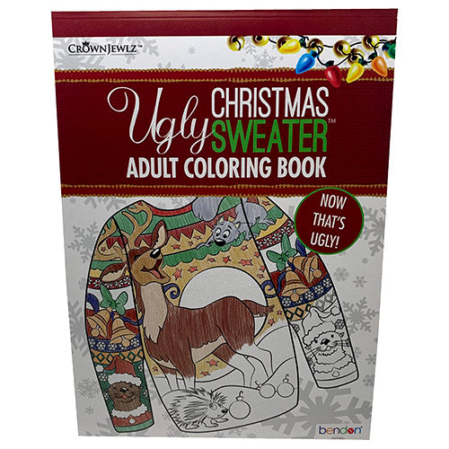 ADLT COLR BOOK($7.99)XMAS UGLY SWTR