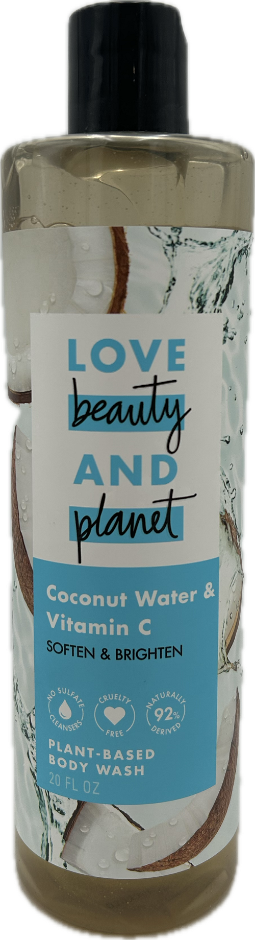 LOVE BEAUTY PLANET BODY WASH COCONUT WATER 20oz