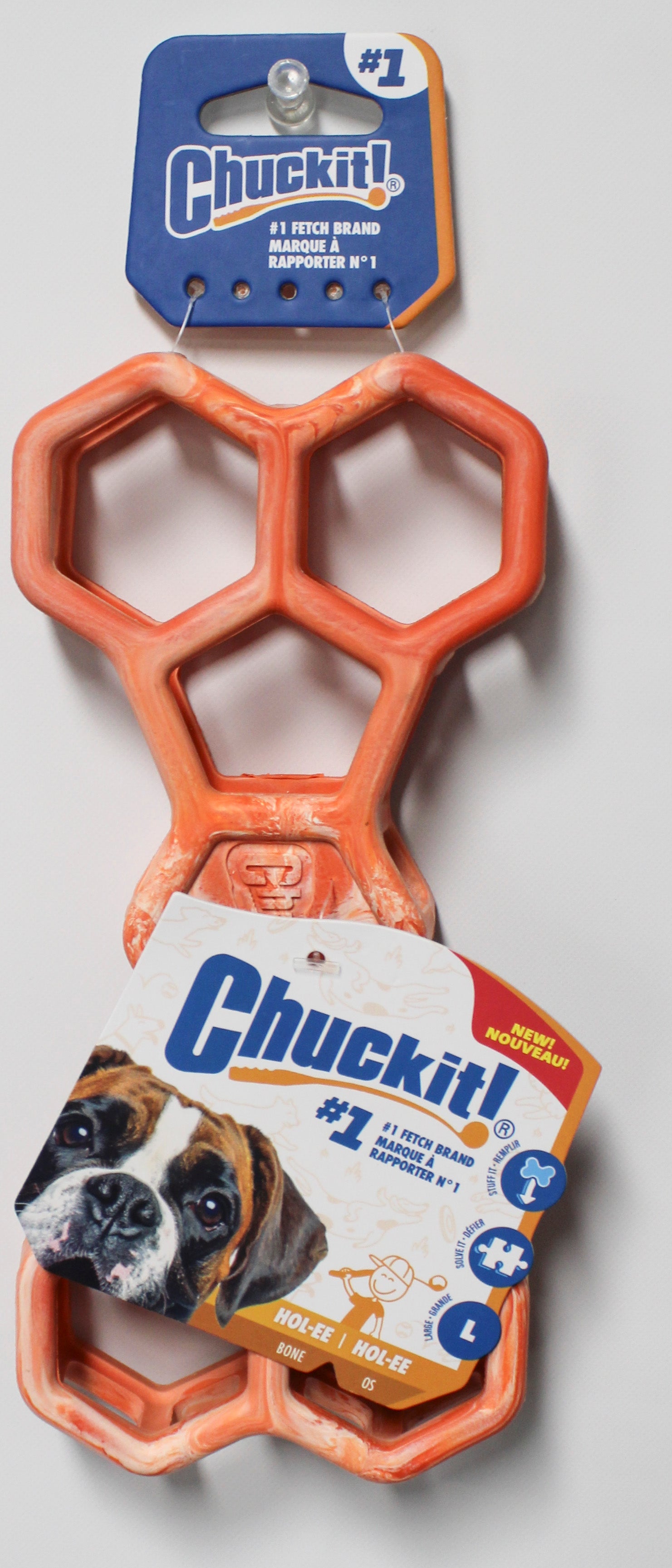 Chuckit Hol-ee Bone Dog Toy, Durable Rubber, Bulk