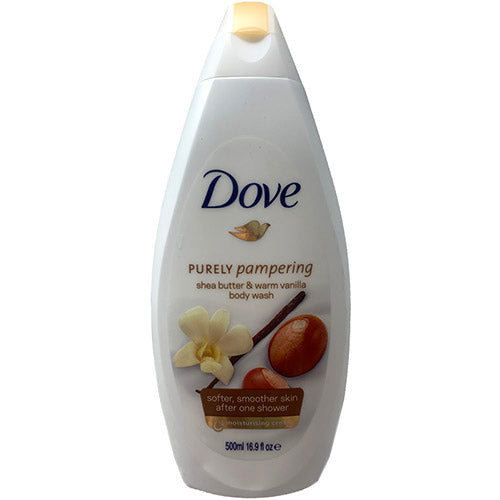 DOVE BODYWASH 500ML-SHEA BTTR/VNLLA