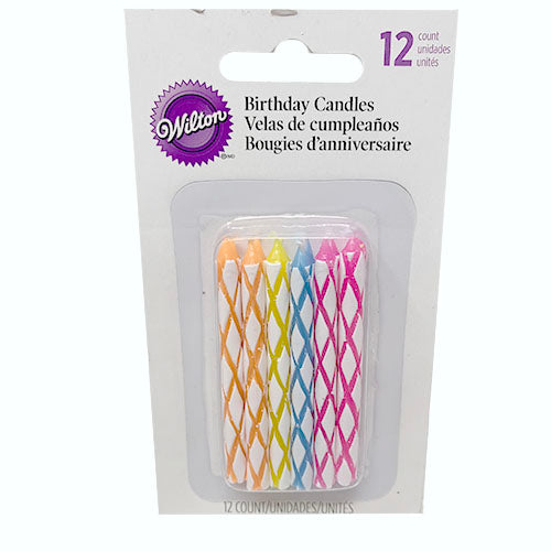 WILTON BIRTHDAY CANDLE 12CT-ASST