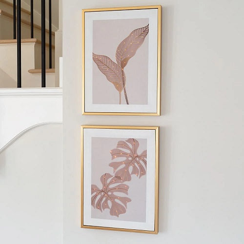 PALM LED FRAMED PRINT 11.75"L x 15.75"H - ASSORTED