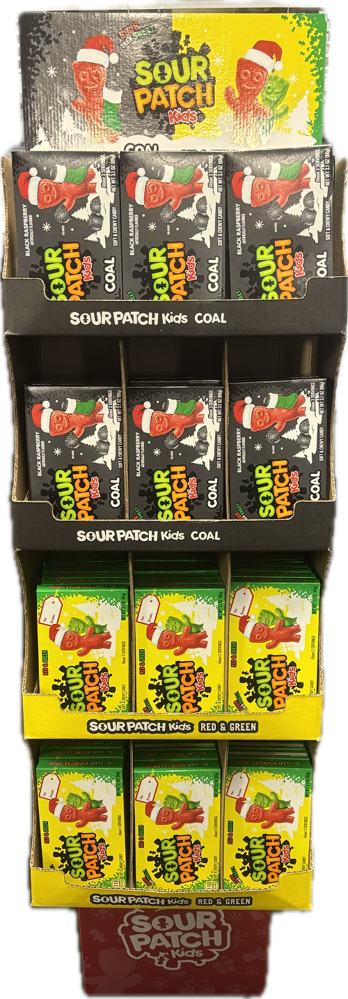 SOUR PATCH KIDS RED GREEN COAL THEATER BOX 3.1 Oz BB 6/21/26