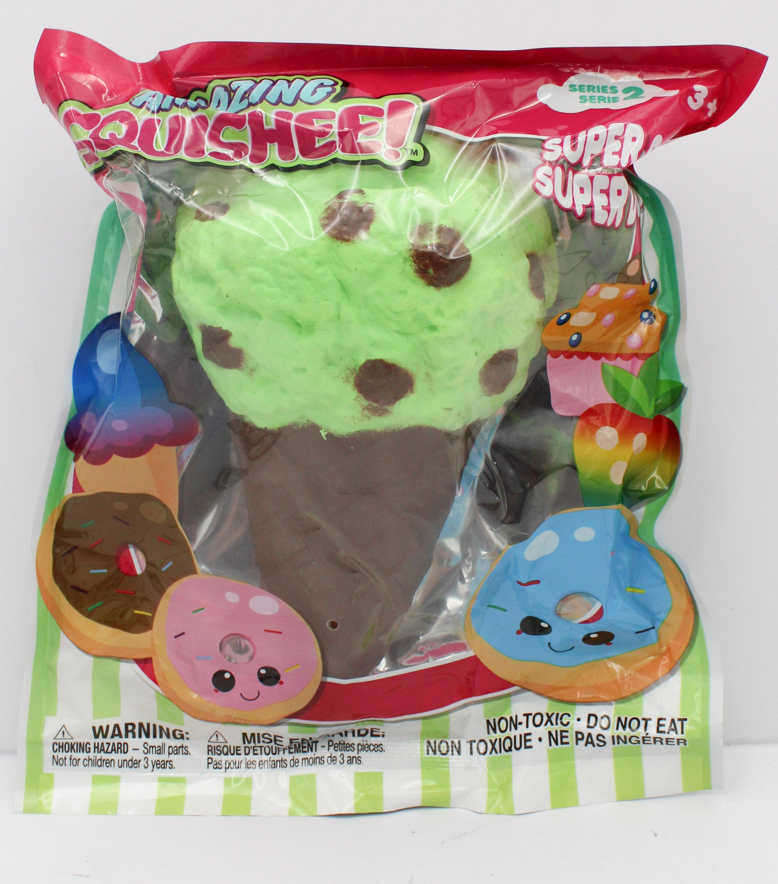 AMAZING SQUISHEE FOOD S2 MINT CHIP CONE 7.5in x 9.5in