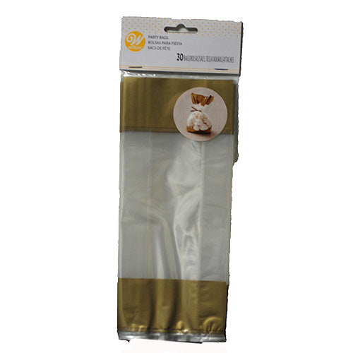WILTON PARTY BAG GOLD BOTTOM STANDARD 30 CT