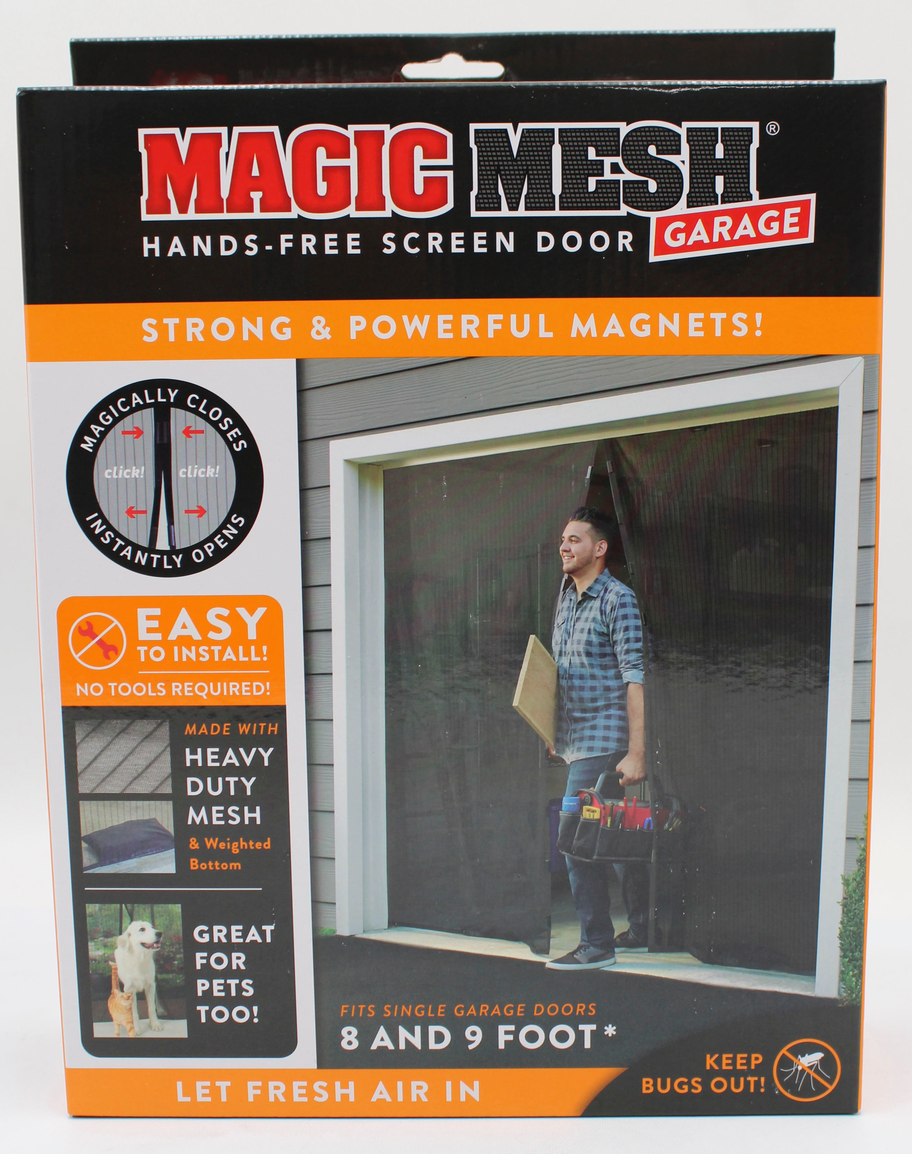 MAGIC MESH GARAGE DOOR HANDS FREE SCREEN NI