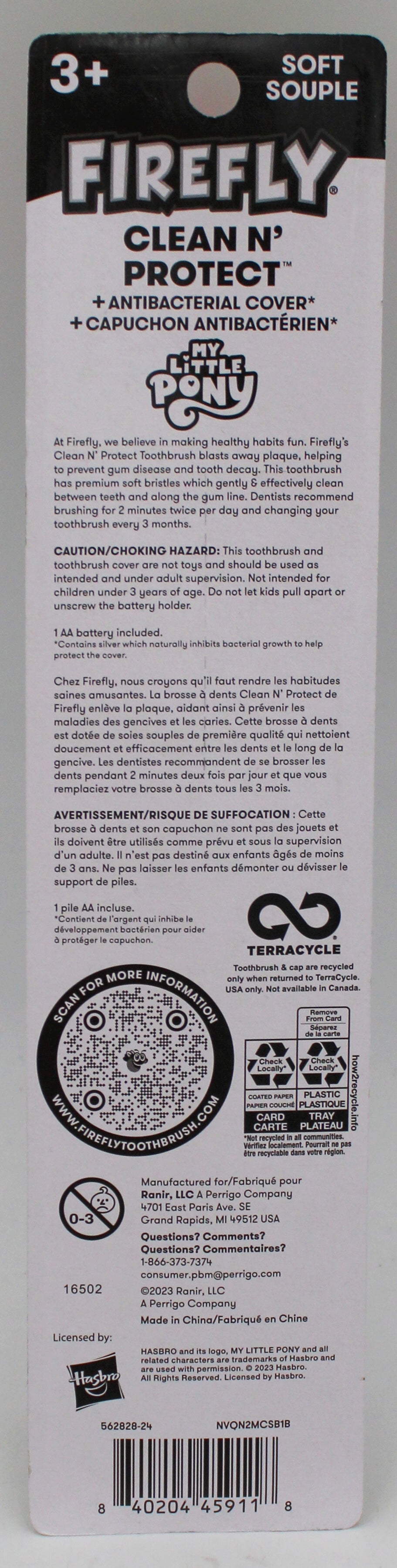 FIREFLY CLEAN N'PROTECT POWER TOOTHBRUSH w/3D CAP - MY LITTLE PONY NI