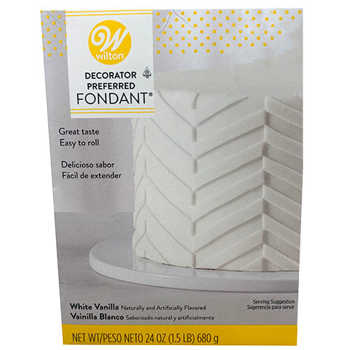 SP WILTON WHITE FONDANT VANILLA 24OZ