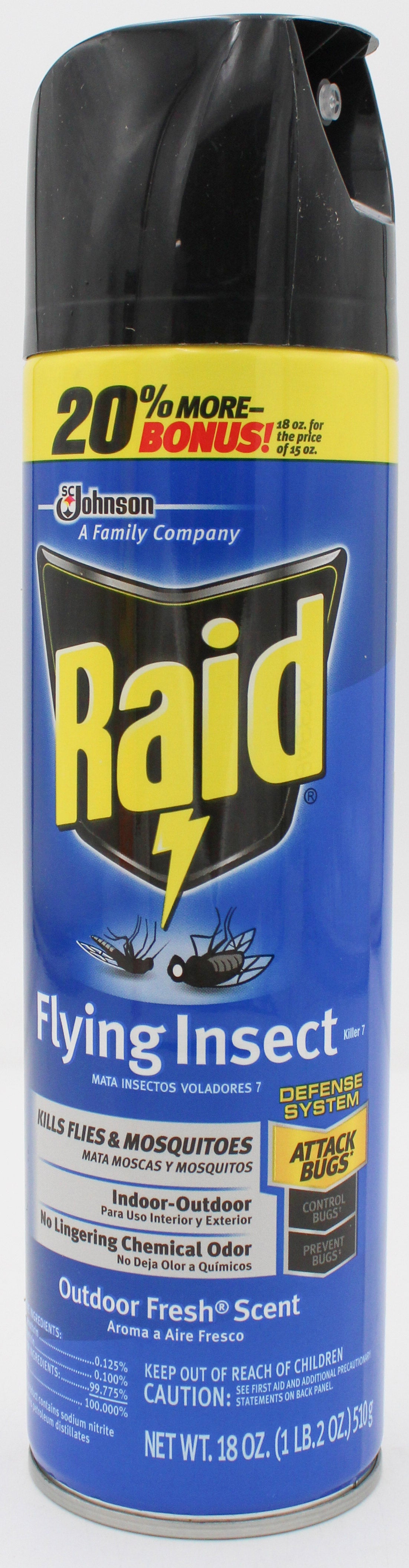 RAID FLYING INSECT KILLER AEROSOL 18oz 36CT DISPLAY