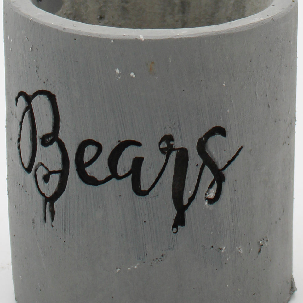CHICAGO BEARS CEMENT PLANTER -4IN -EMPTY