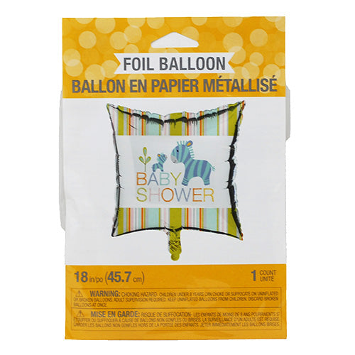 HAPPI JUNGLE FOIL BALLOON "BABY SHOWER"-1CT/18in