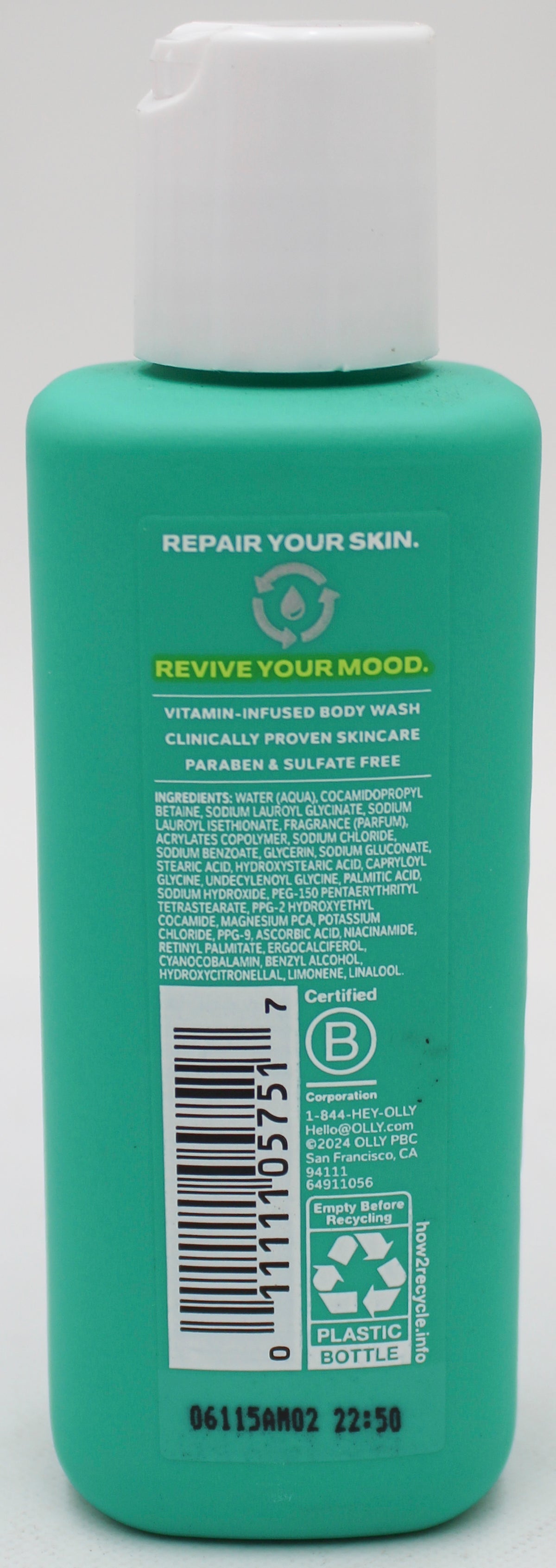 OLLY BODYWASH REVIVE 3oz