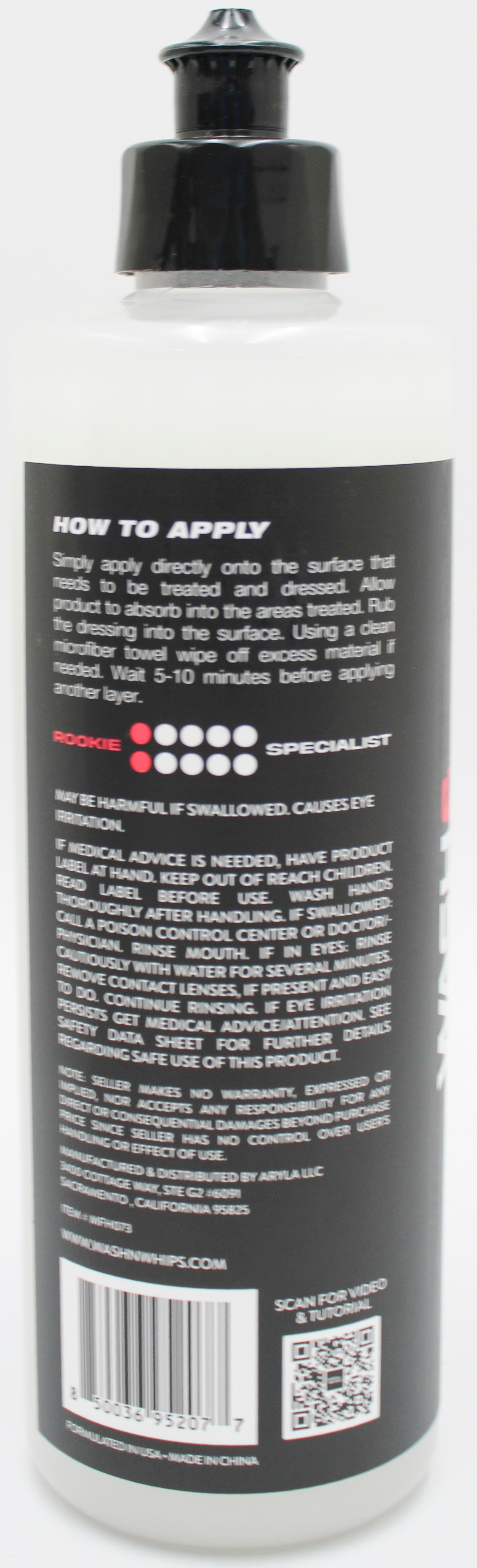 WASH N WHIPS SUZUKA RUBBER & PLASTIC COATING - 16 OZ