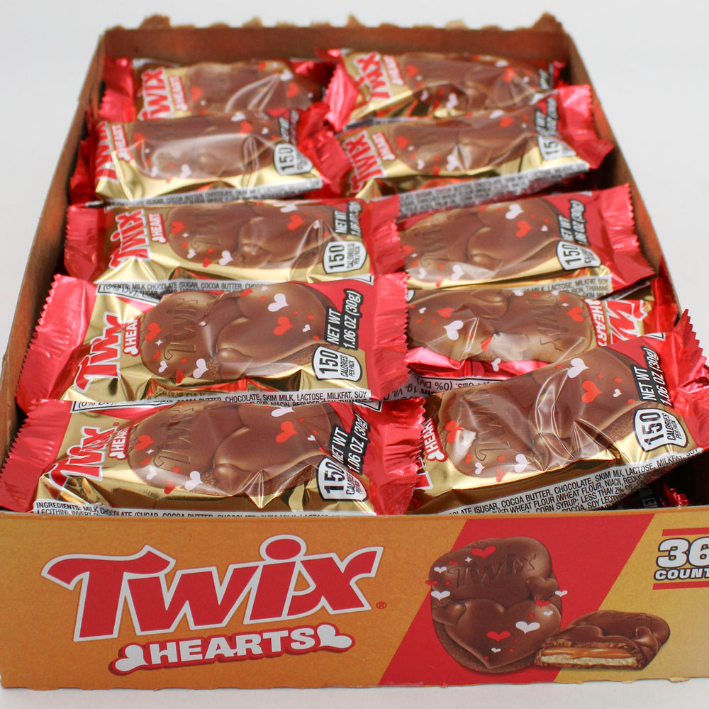 TWIX CARAMEL VALENTINE SINGLE HEART 1.06 Oz  BB 9/9/26