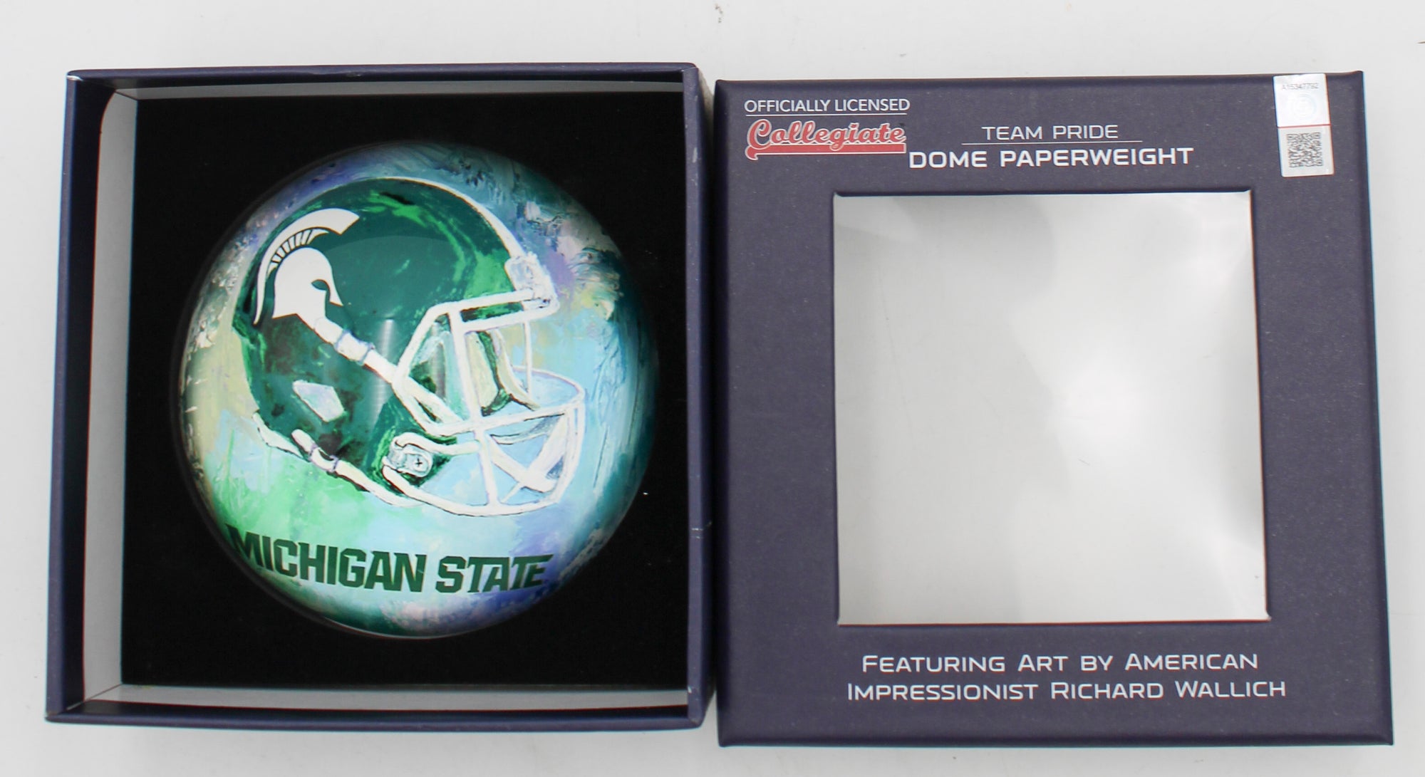 MICHIGAN STATE SPARTANS GLASS DOME PAPERWEIGHT