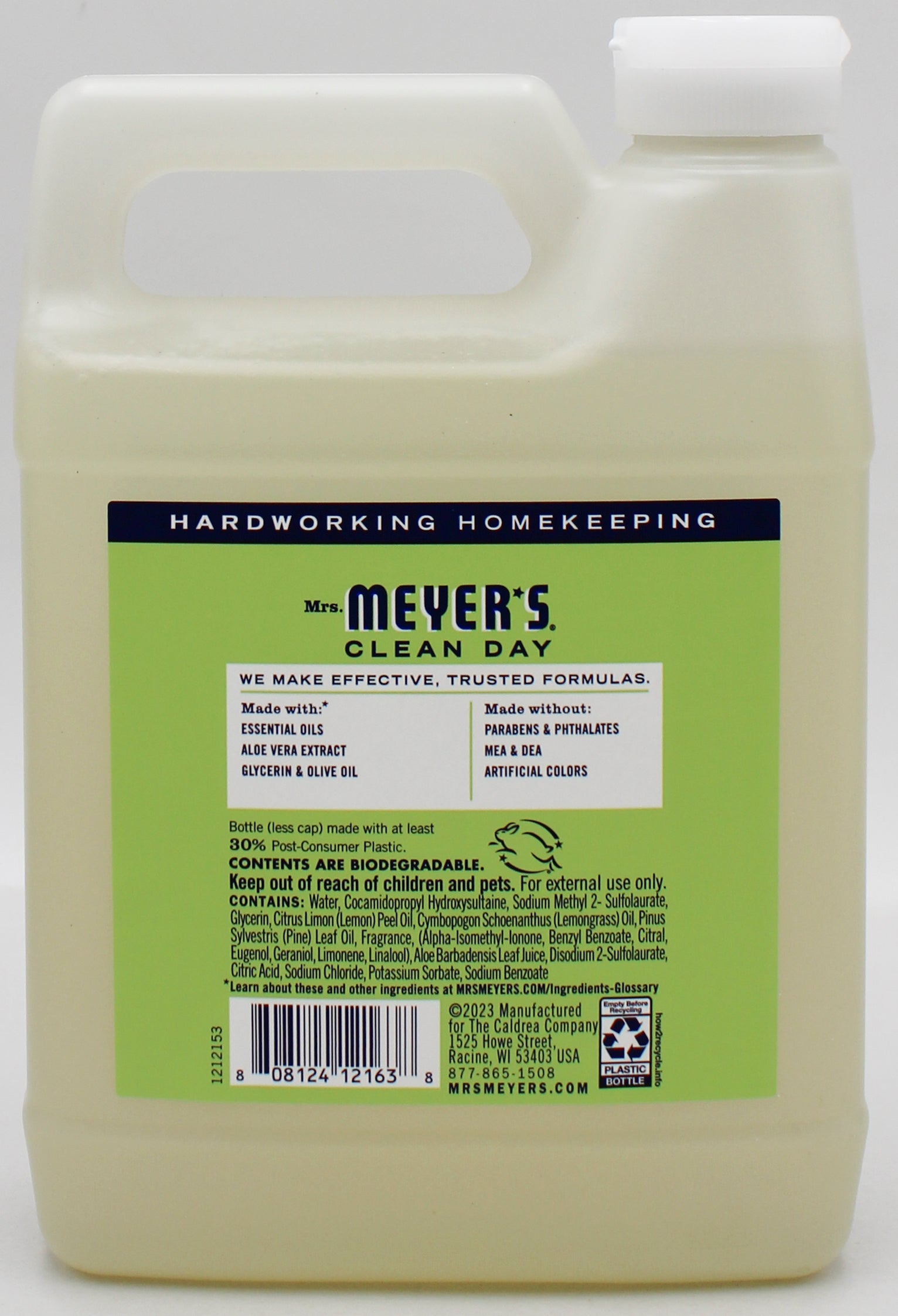MRS MEYERS HAND SOAP REFILL LEMON VERBENA 33floz US