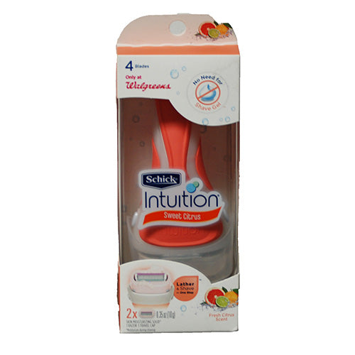 SP SCHICK 1 RAZOR W/2 RFL CITRUS (ONLY AT WALGREENS LOGO)
