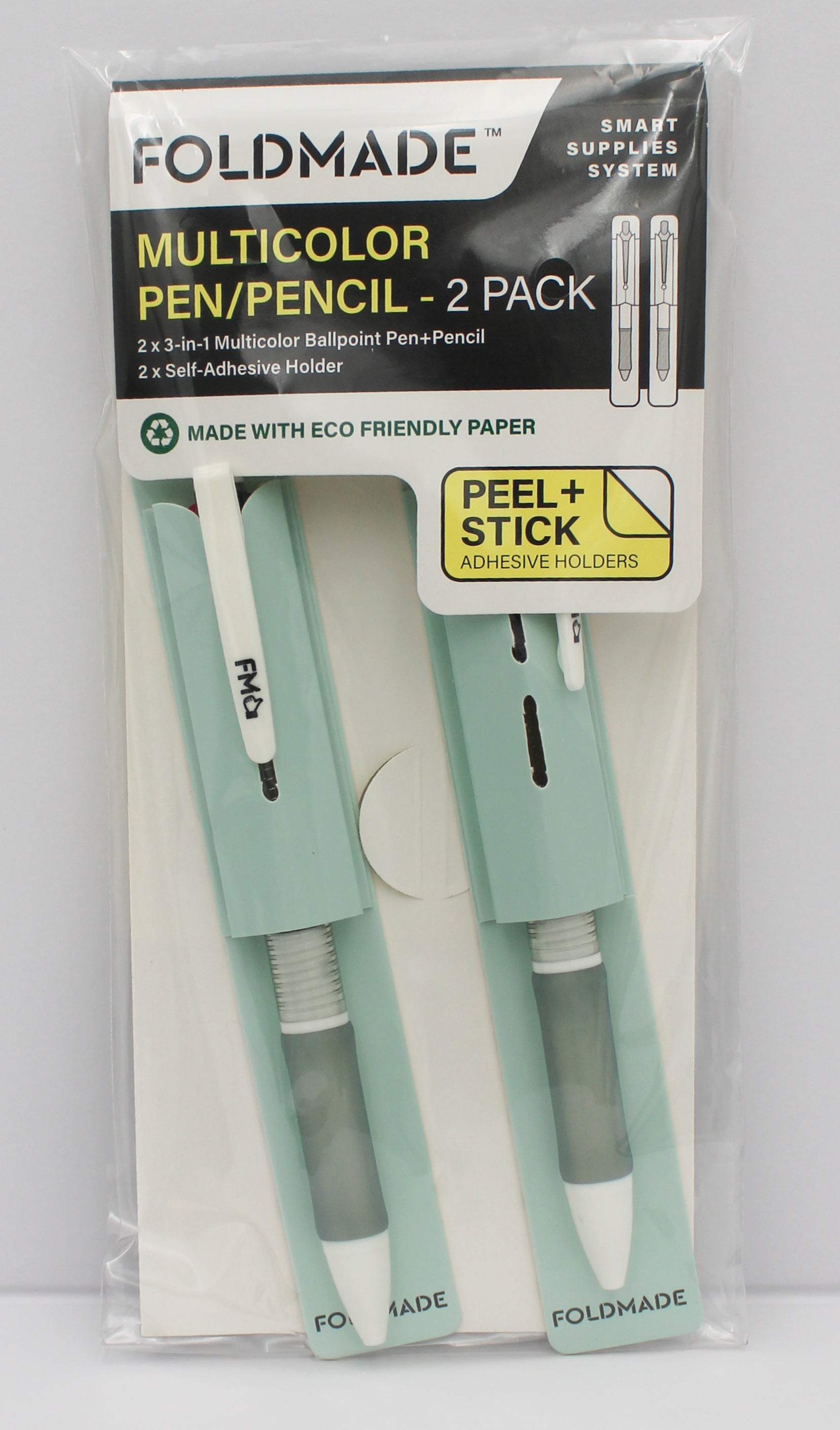 3-in-1 WRITING UTENSILS 2PK GREY