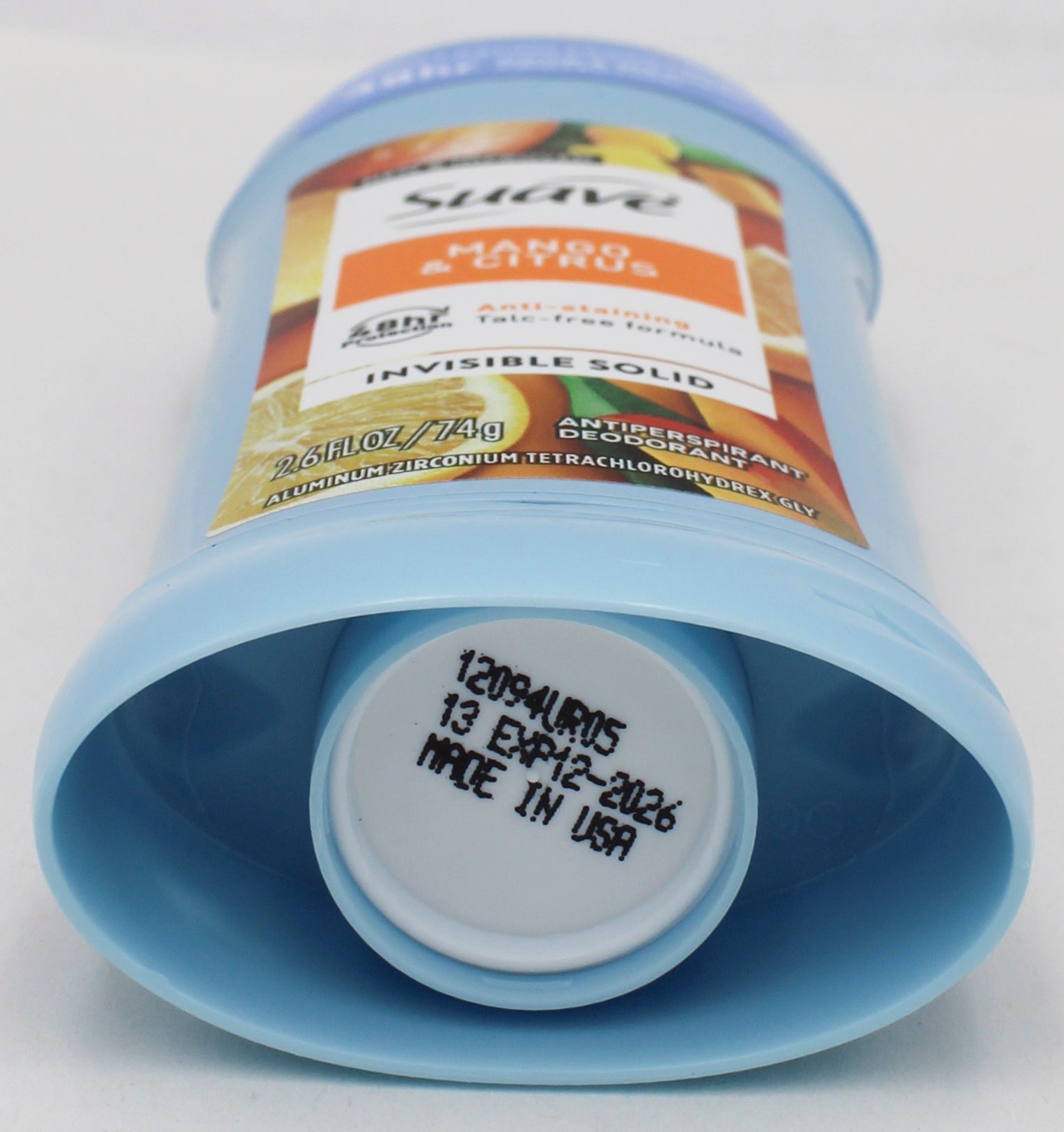 SUAVE INVISIBLE SOLID MANGO & CITRUS 2.6z