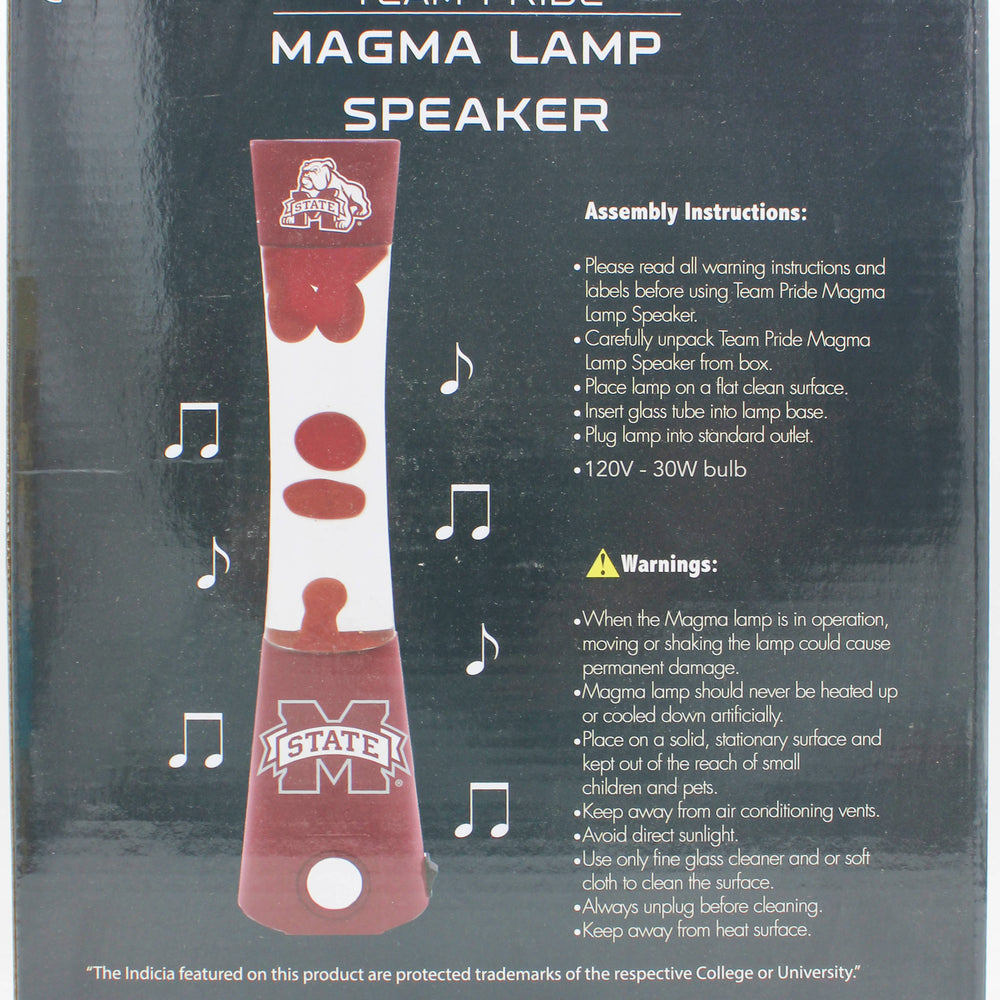 NCAA MISSISSIPPI STATE BULLDOGS LAVA LAMP SPEAKER 16.5"