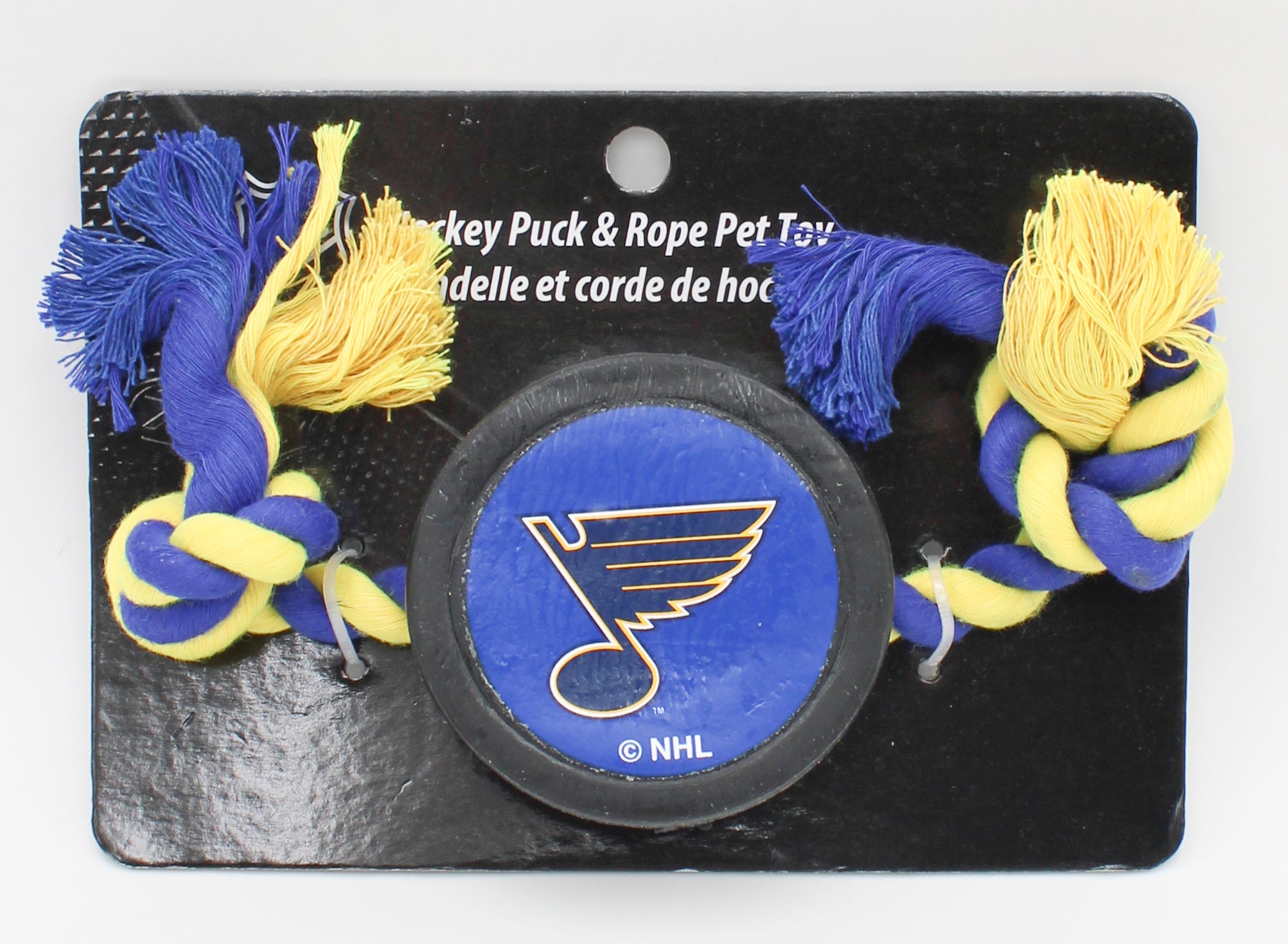 NHL  ST.LOUIS BLUES HOCKEY PUCK DOG TOY NI