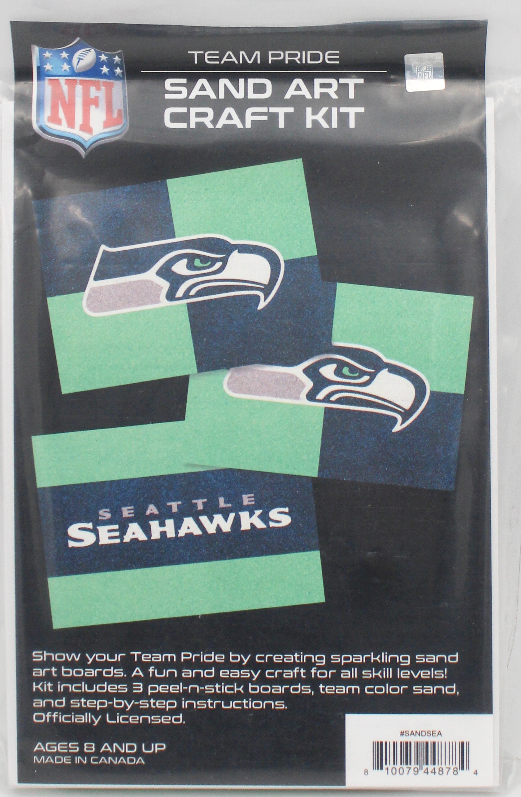 NFL SEATTLE SEAHAWKS SAND ART CRAFT KIT