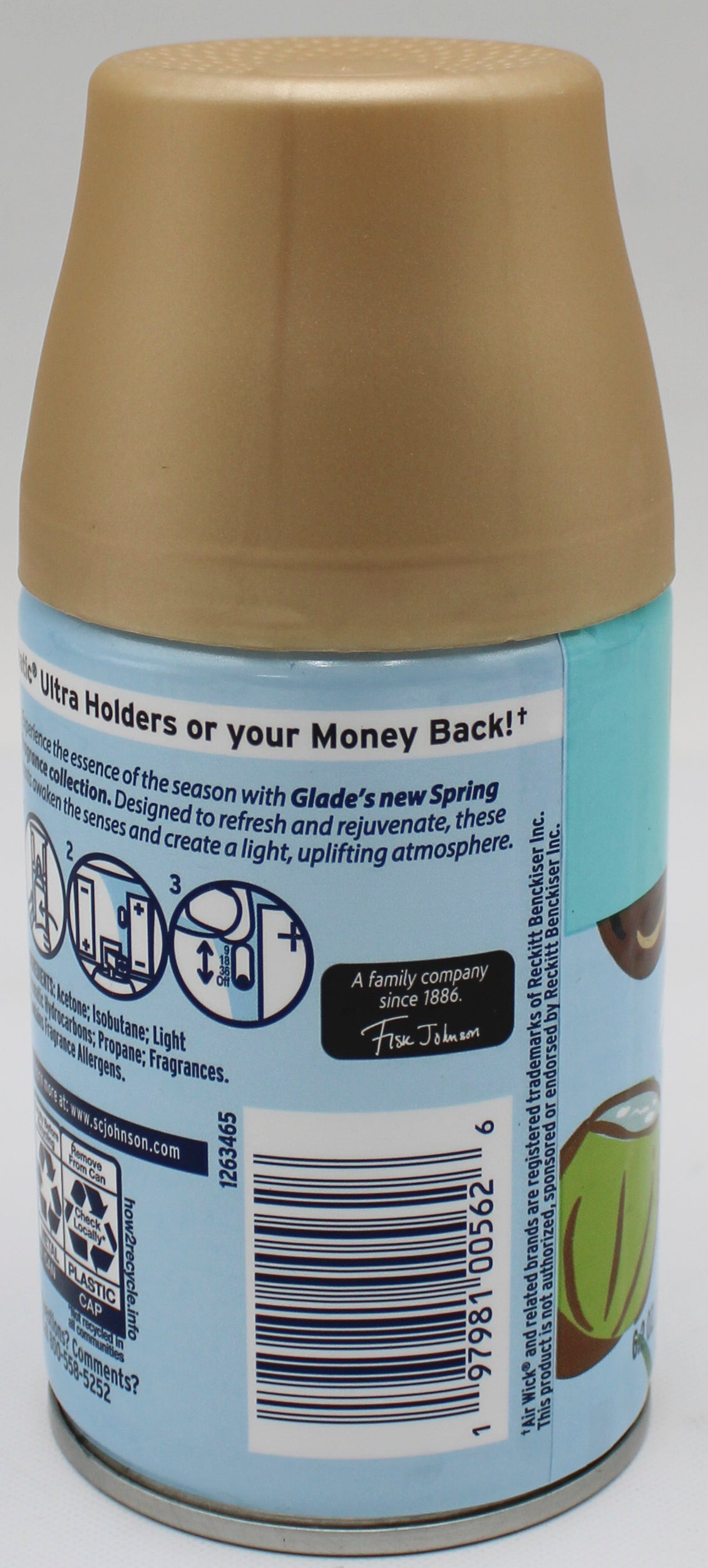 Glade Automatic Spray Refill Coconut Water & Beach Grass 6.2oz