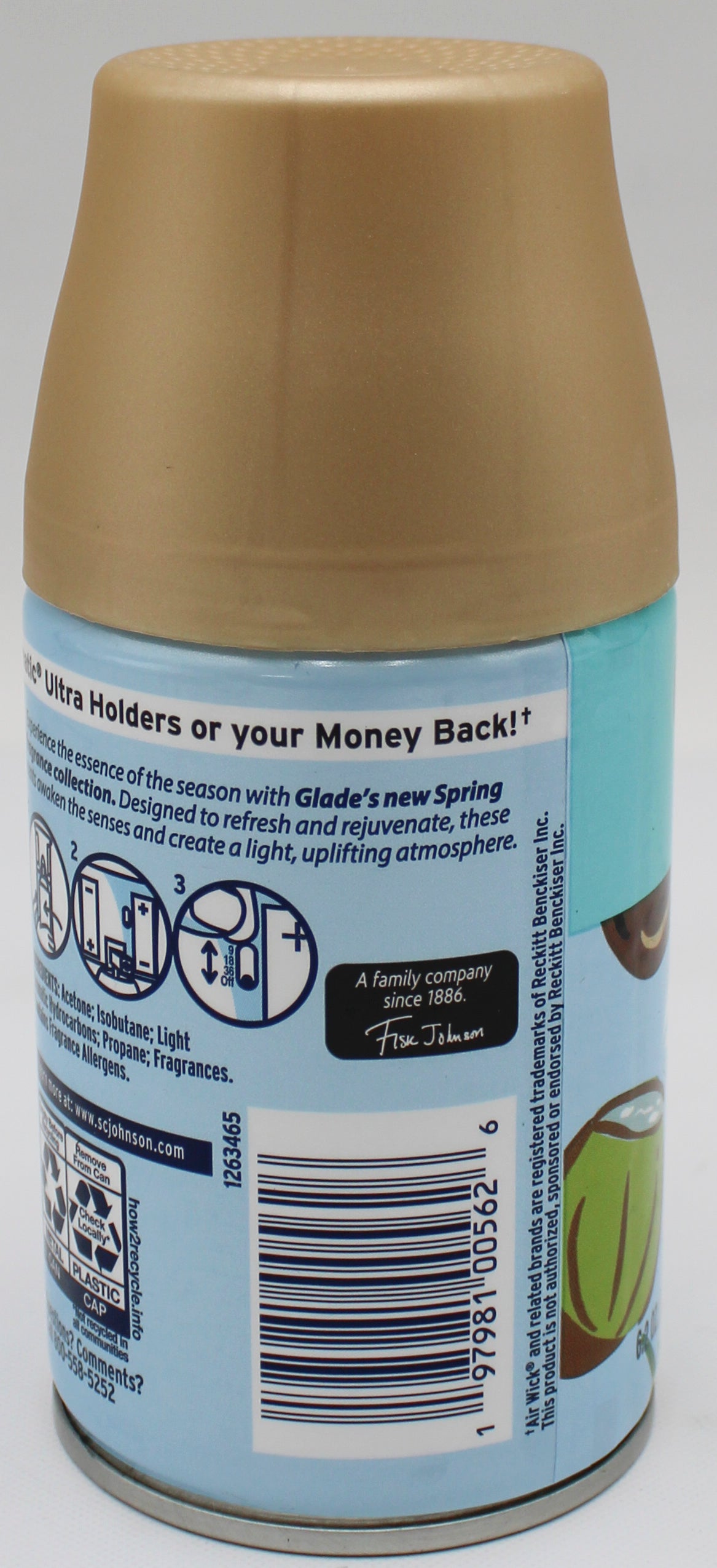 Glade Automatic Spray Refill Coconut Water & Beach Grass 6.2oz