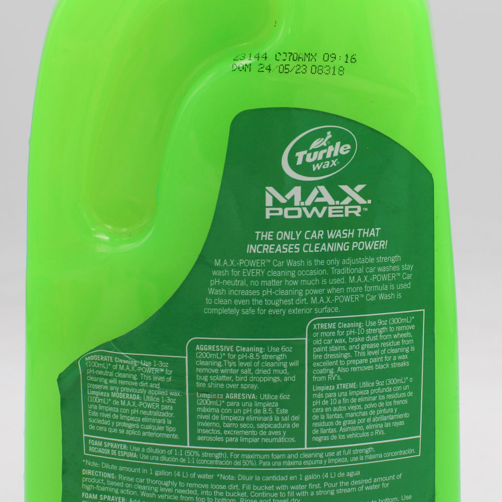 SP TURTLE WAX MAX POWER CAR WASH 64oz