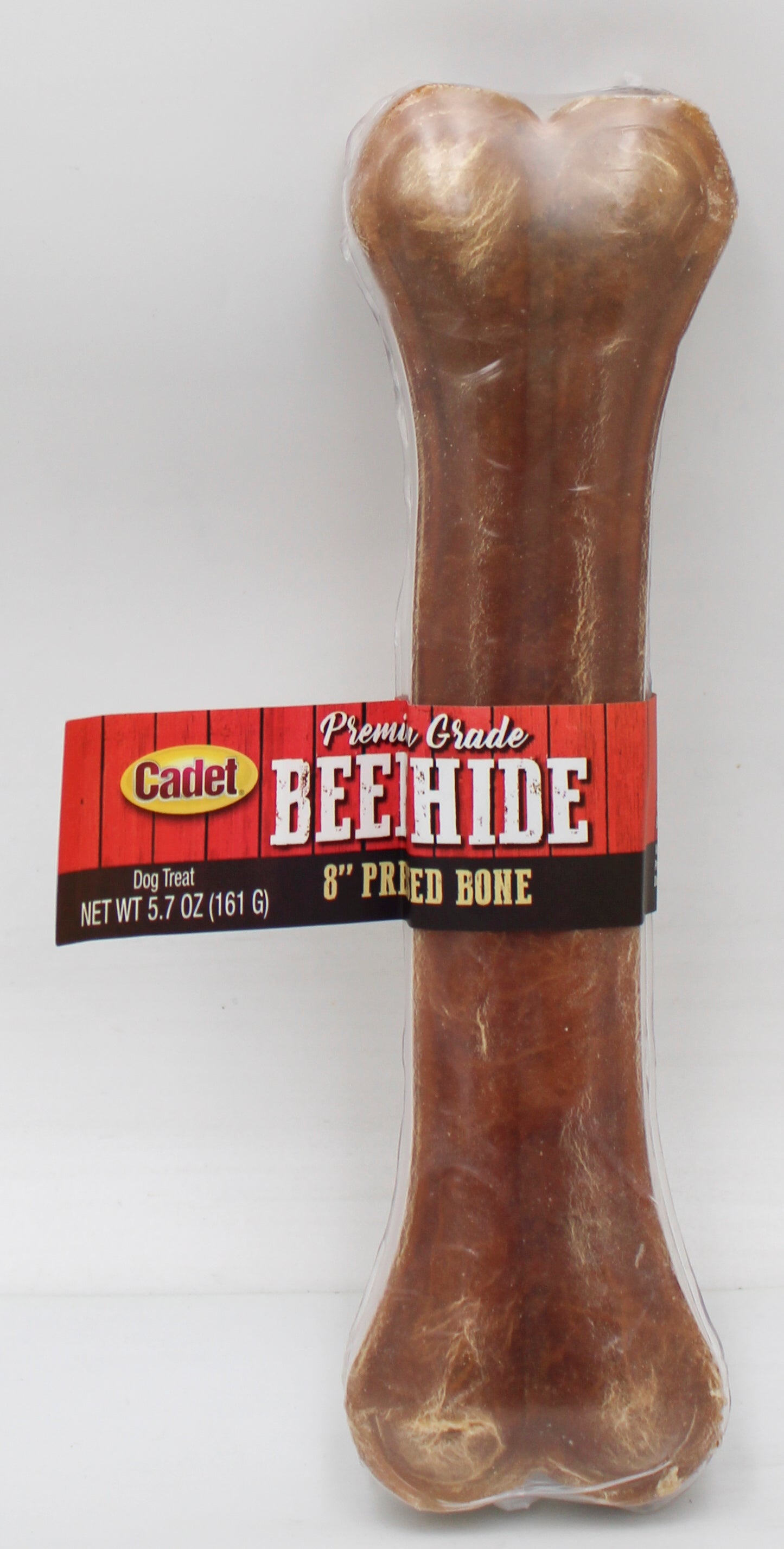 CADET PRESSED BEEF HIDE (RAWHIDE) BONE 8" BB 4/1/2027