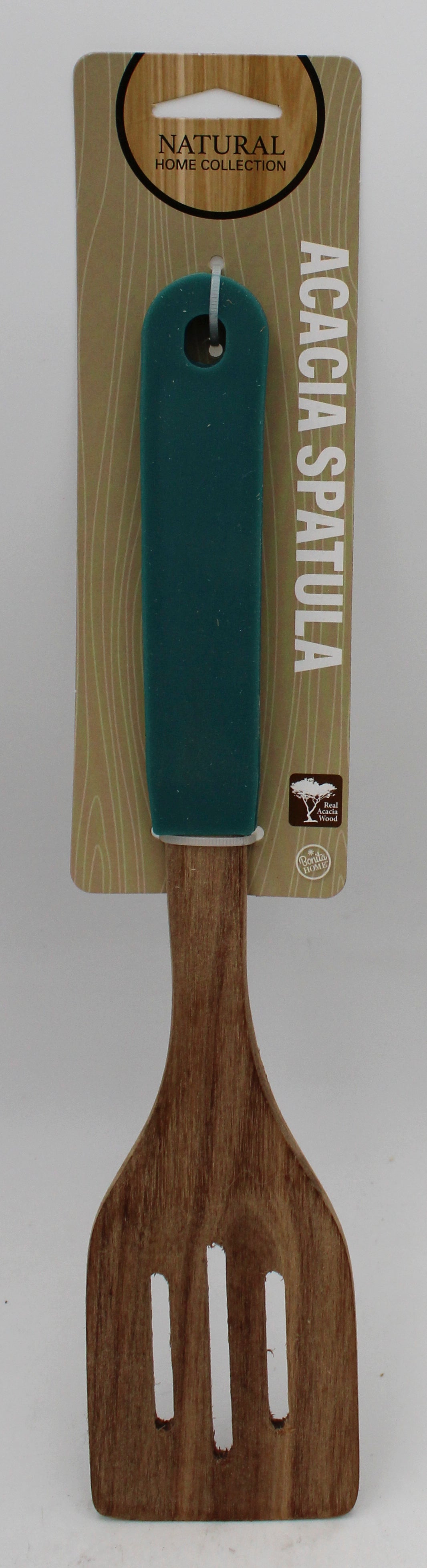 Acacia Slotted Spatula Silicone Handle