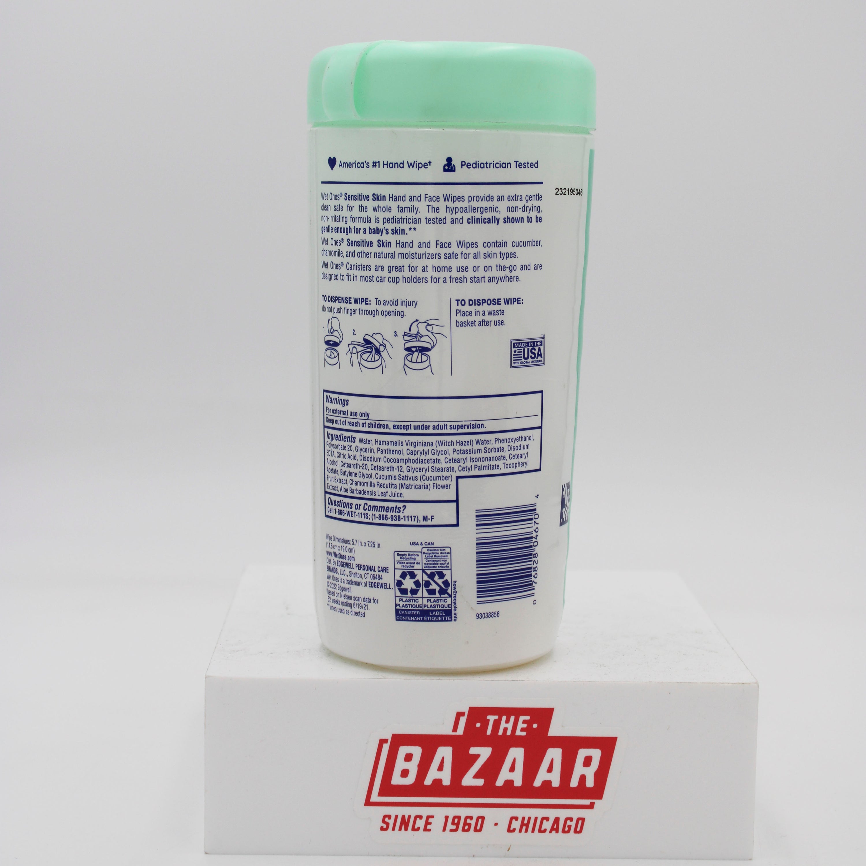 SP WET ONES HAND WIPES 40/48CT NI