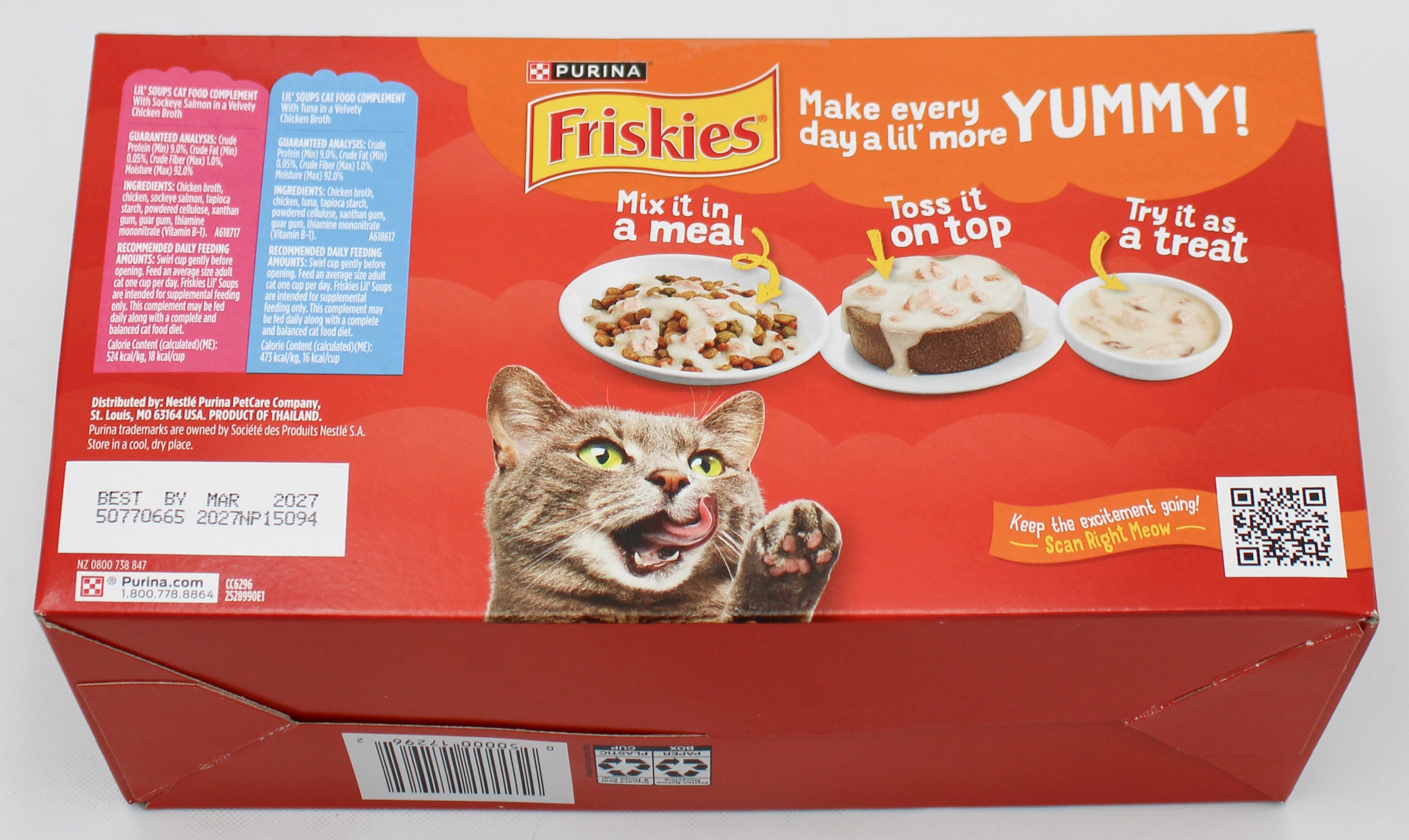 Purina Friskies Lil Soups Salmon & Tuna Variety Pack 18 x Cups