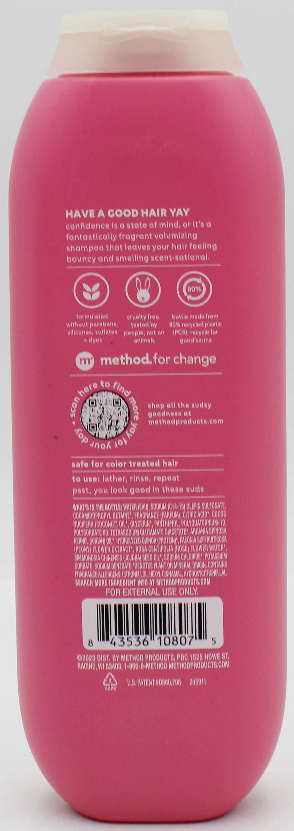 METHOD SHAMPOO PURE PEACE 14oz US