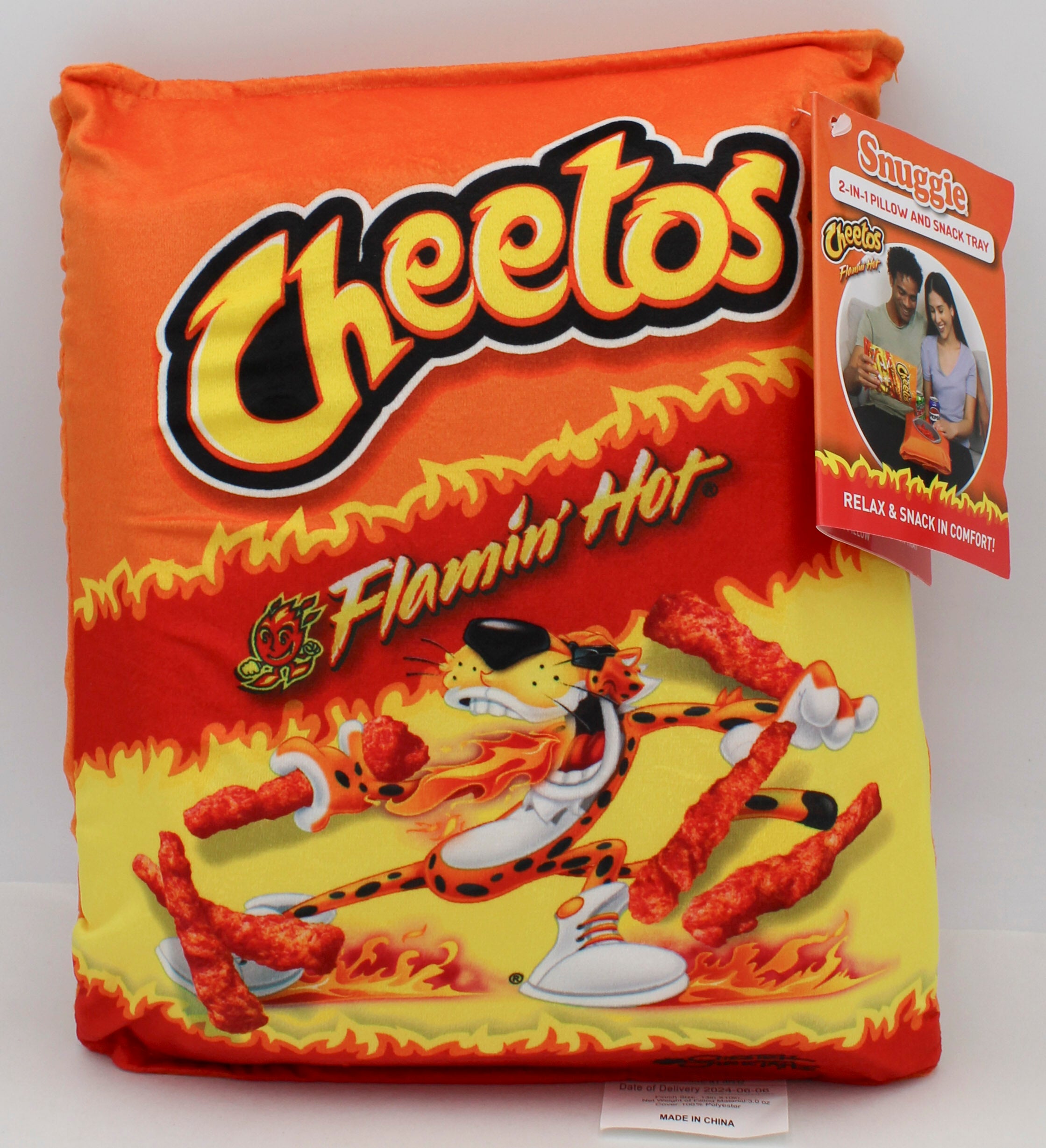 SNUGGIE 2 IN 1 PILLOW & SNACK TRAY FLAMIN HOT CHEETOS