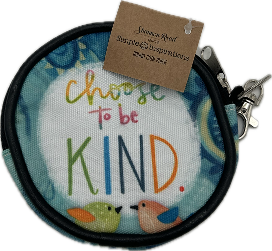 BE KIND ROUND COIN PURSE