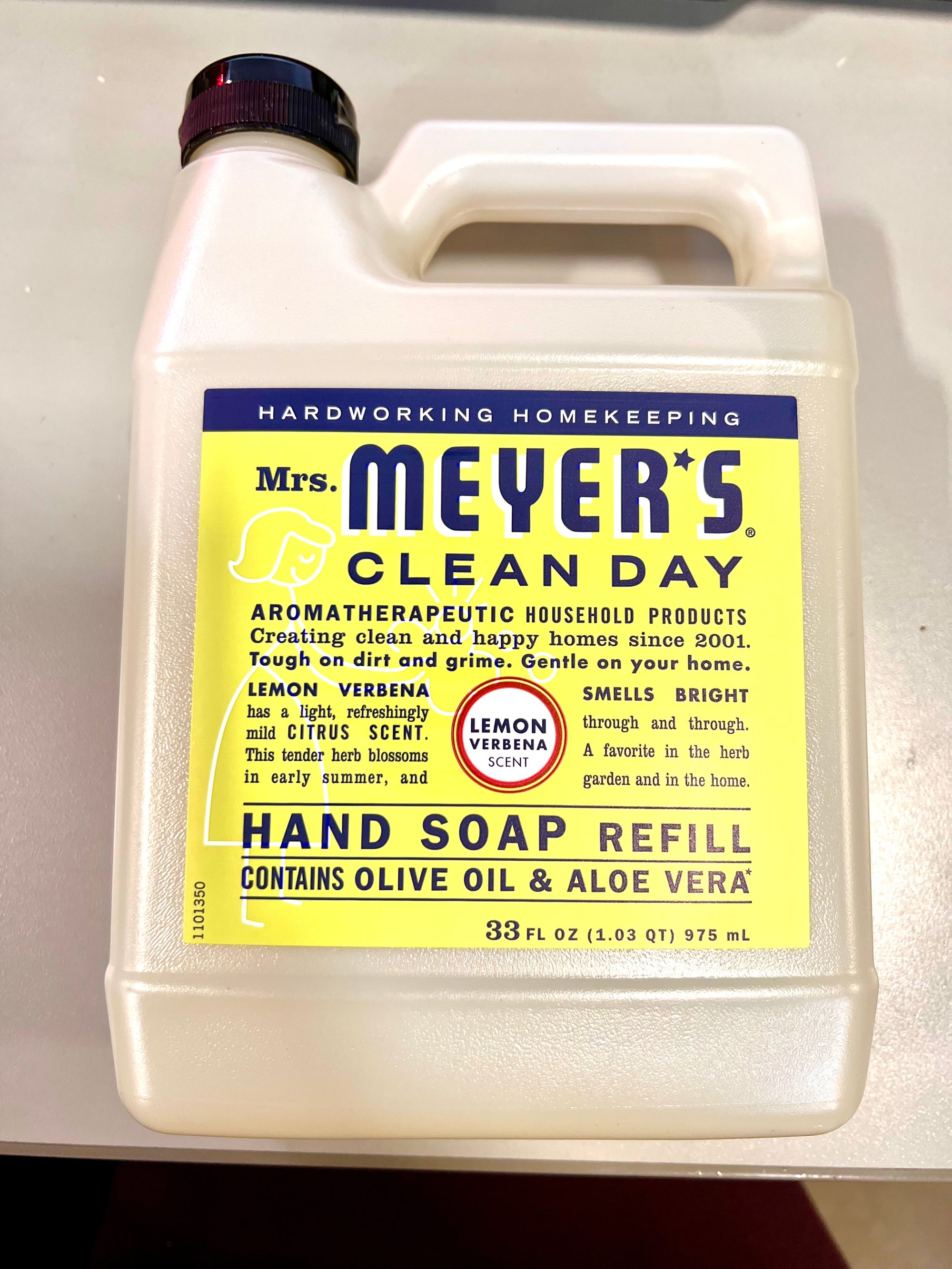 SP MEYER'S HAND SOAP REFILL LEMON VERBENA SCENT 33 oz