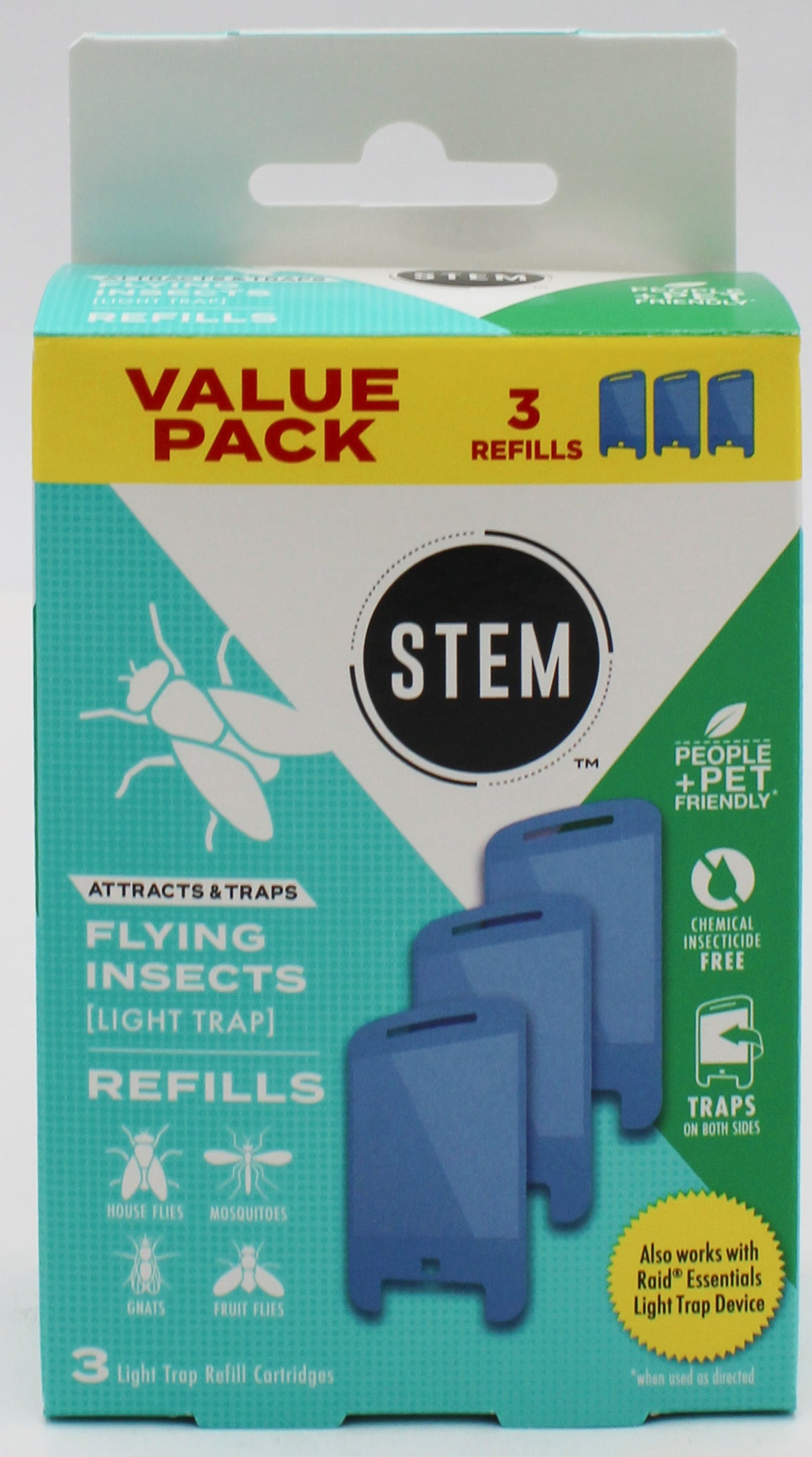 STEM FLYING INSECT LIGHT TRAP REFILLS 3ct US