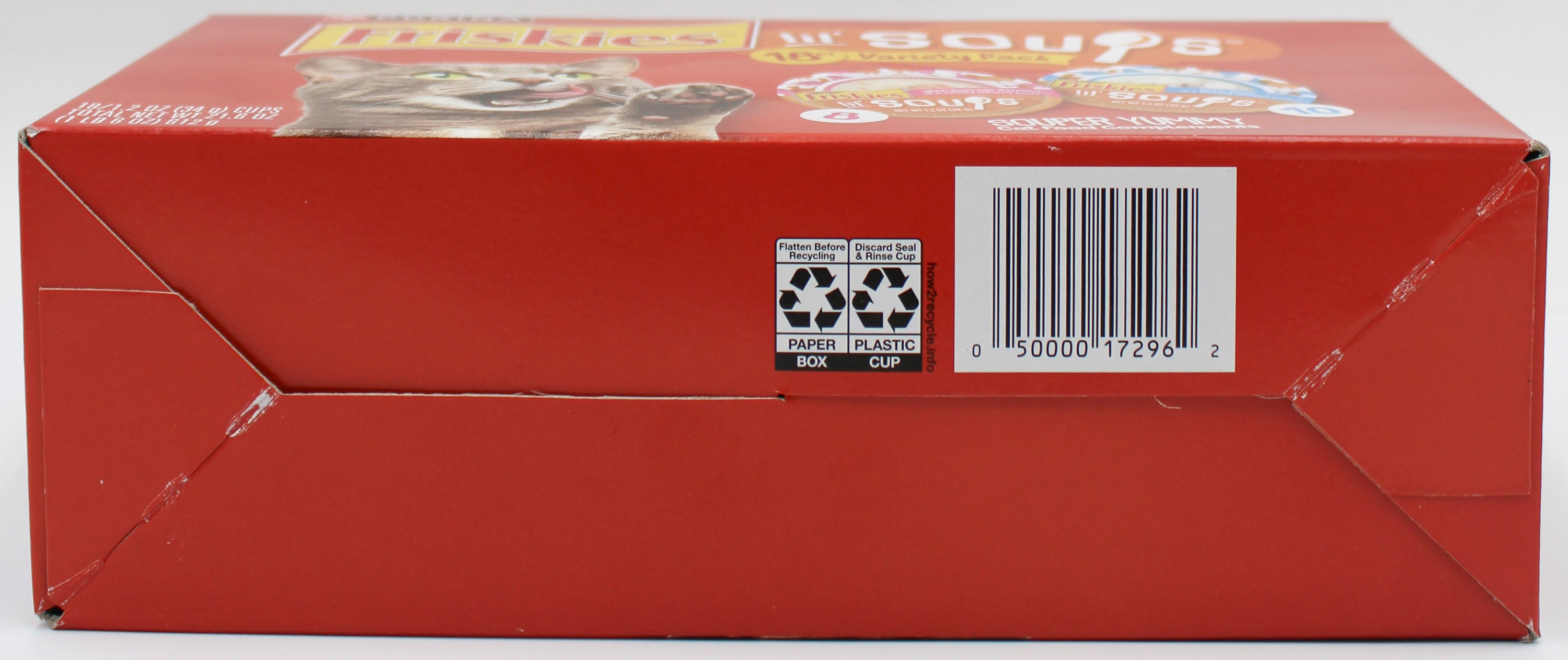 PURINA FRISKIES LIL SOUPS SALMON & TUNA VARIETY PACK 18CT BB 2/28/27 NI