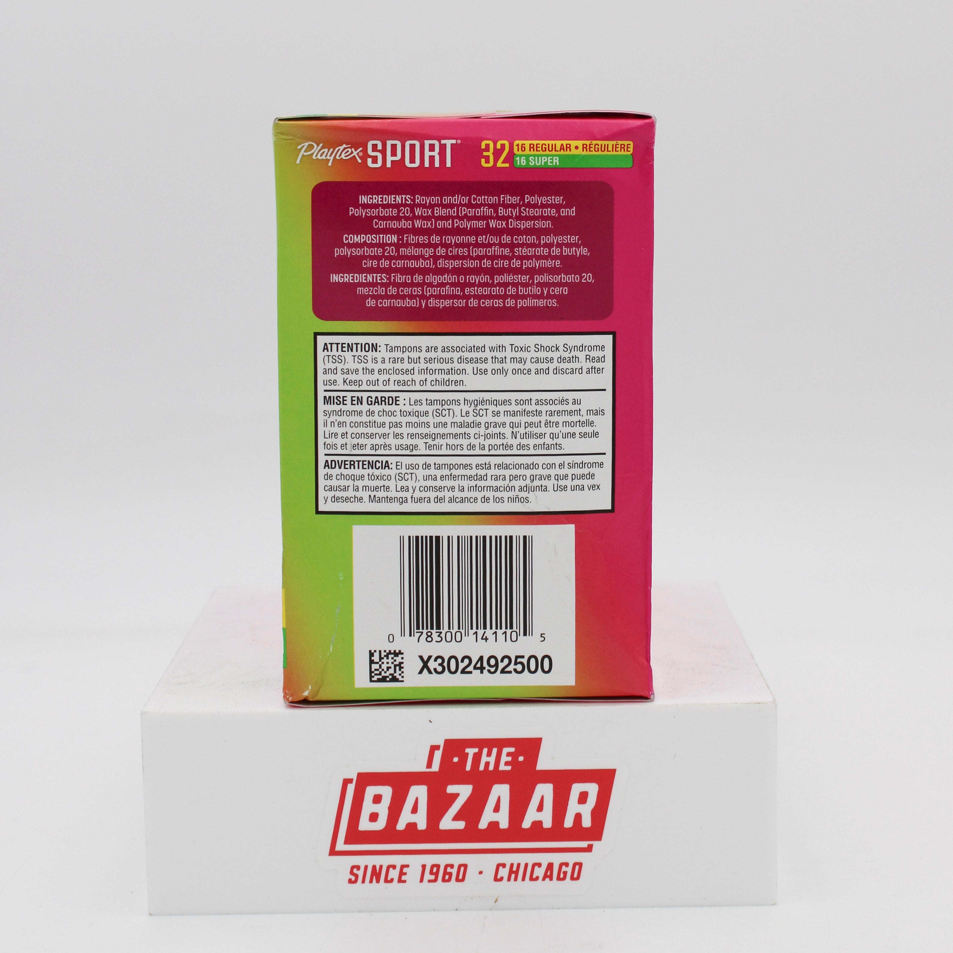 SP PLAYTEX SPORT PLASTIC TAMPONS REGULAR & SUPER 32CT NI