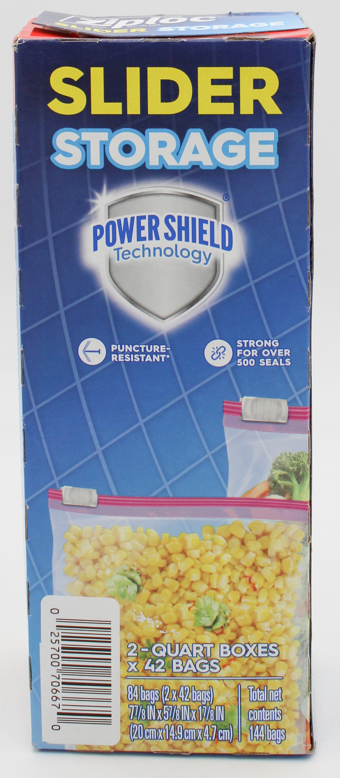SP ZIPLOC BAG 42CT STORAGE QUART SLIDER