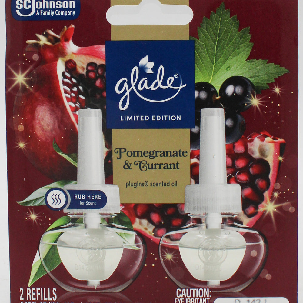 SP GLADE PLUGINS SCENTED OIL 2REFILLS 1.34oz POMEGRANATE & CURRANT